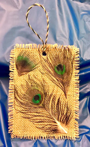 RUSTIC PEACOCK ORNAMENT (2 Sizes)