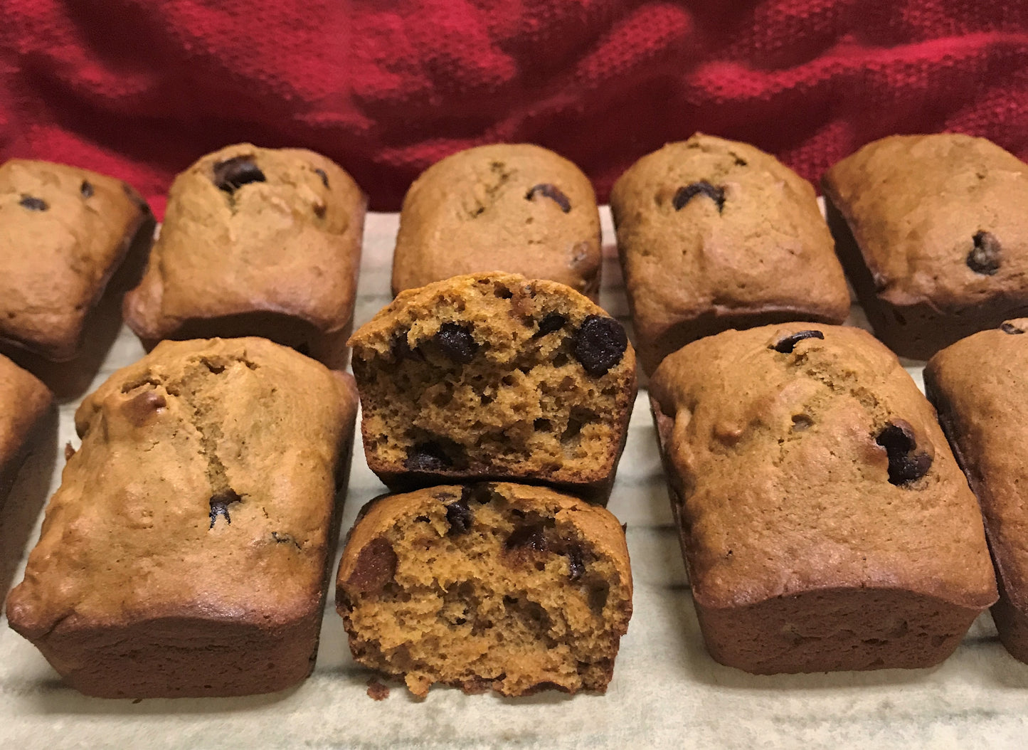 MUFFIN:  PUMPKIN CHOCOLATE CHIP MINI-LOAF
