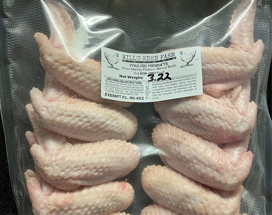 PASTURED CHICKEN:  Wings (6 or 12)